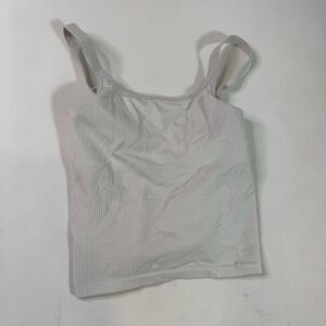 Lululemon Shirt Womens 4 White Ebb to Street Scoop Neck Tank Top